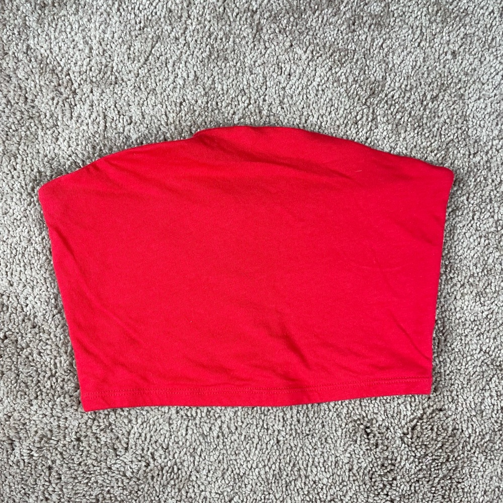 Red Tube Top / Crop Top